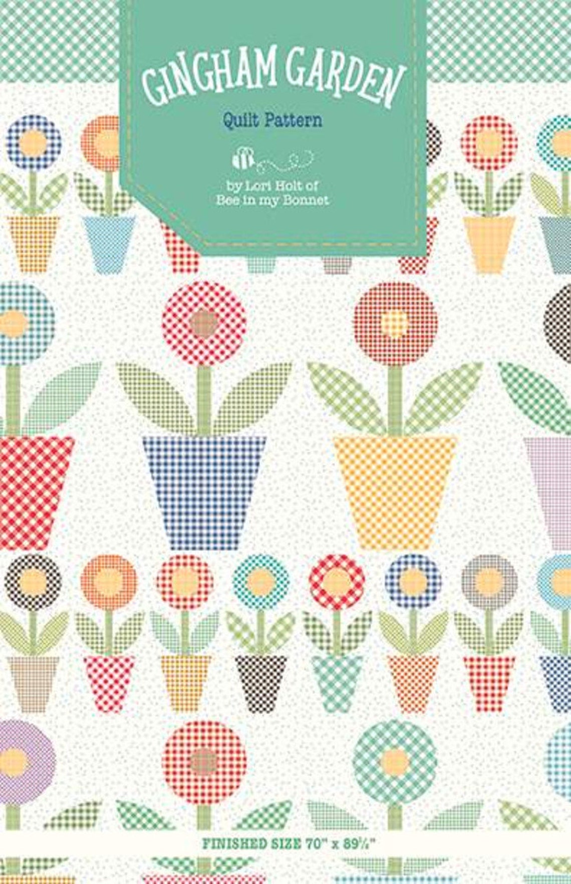 Gingham Garden Quilt Pattern by Lori Holt of Bee in My Etsy