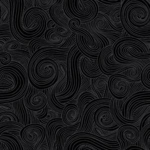 Iron Black Gray Swirl Just Color by Studio E 44 Inches Wide - Etsy