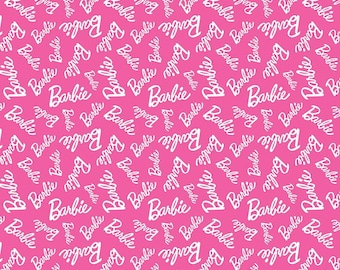 Barbie Girl Toss in Hot Pink by Riley Blake Designs - Premium Cotton Fabric