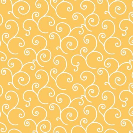 Yellow Scroll by Kimberbell Designs for Maywood Studio - Premium Cotton ...