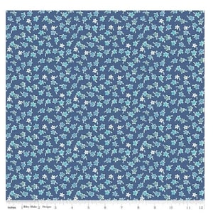 Flea Market Denim Star Flower, Lori Holt for Riley Blake Fabrics - sold in 1/2 yard increments