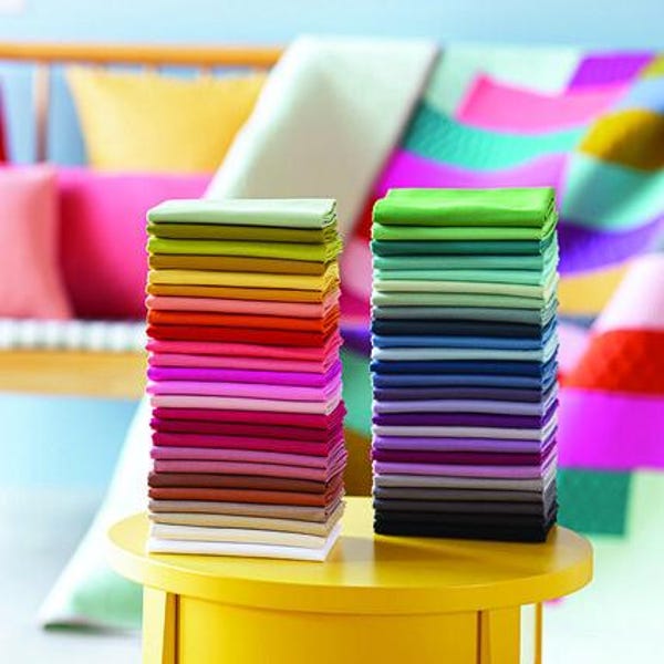 Tilda Solids F8 Bundle - 50 Fat Eighths 20" x 11" - Premium Quilting Cotton