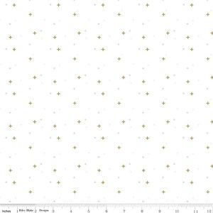 Sparkler in white by Riley Blake Designs - Premium Cotton - Sold in 1/2 Yard increments