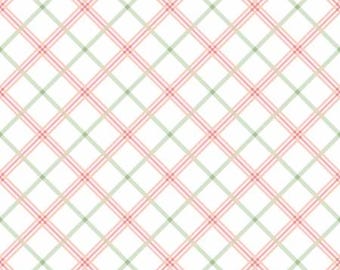 Pink/Green Plaid by Kimberbell Designs for Maywood Studio - Premium Cotton - Sold in 1/2 Yard Increments