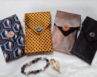 Soft Silk/Poly Necktie Eyeglass cases