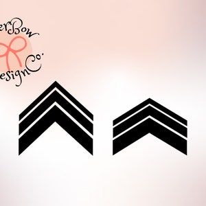 Chevron Tail SVG Cut File Instant Digital Download for 3&quot; Cheer Hair Bow