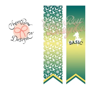 Sublimation Instant Digital Download Basic Witch Halloween Themed Cheer Bow or Hair Bow