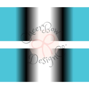 Two Color Center Ombre Sublimation Digital Download for 3&quot; Tailless Cheer Hair Bow - Made to Order
