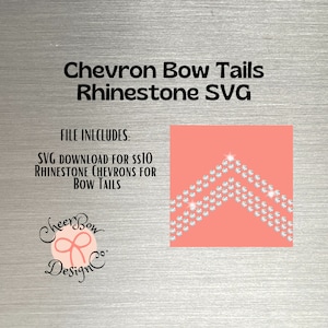 Modèle avec strass en téléchargement numérique instantané - fichier SVG Chevron queues de noeuds pour des boucles d&#39;oreilles ou des boucles pour les cheveux