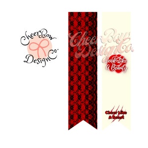 Beauty and Beast Hair Bow, Instant Digital Download, Sublimation PNG File, Cheer Bow DIY