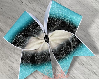 Prevail Cheer Bow, Sublimated Center Ombre Design, Made to Order, Custom Colors, Team Bow