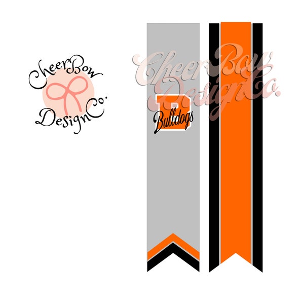 Custom SVG Download for Team 3" Cheer Bow Team Name Cheer Hair Bow