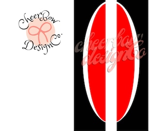 Instant Digital Download for 3" Cheer Bow, Instant SVG, Kick Swish Style, Cut File