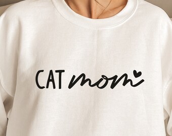 Cat Mom Svg Png Pdf, Cat Lover Shirt Design (Digital Download)