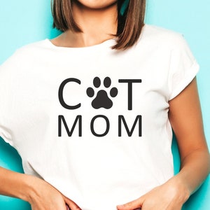 Cat Mom SVG PNG, Cat SVG, Cat Mom Gifts, Cat Mom Mug, Mom Shirt Svg, Cat Mom Tshirt, Cat Paw Svg, Animal Svg, Animal Love, Love Cat Svg