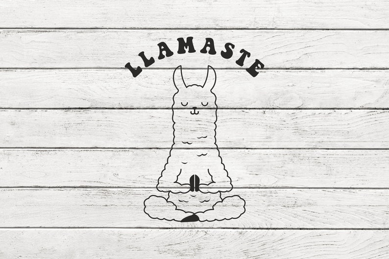 Llamaste SVG, Funny Yoga Llama Clipart (digital File) - Etsy