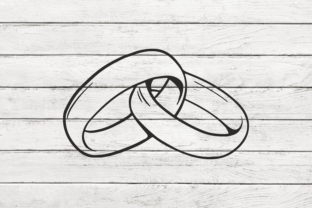 Wedding SVG PNG PDF, Wedding Ring Svg, Diamond Ring Svg, Wedding Ring Svg Cut File, Wedding Dxf