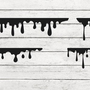 Dripping Borders SVG PNG PDF, Dripping Svg,Dripping Borders Clipart, Choclate Paint Drip Silhouette, Image Clipart Shirt, Dripping Png