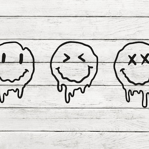 Melting Face Svg, Smiley Face Svg, Face Svg, Boho Png, Trendy Svg, Popular Svg, Melting Smiley Face Svg