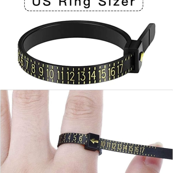 Adjustable US Ring Sizer, Ring Sizer Finder, Adjustable Ring Sizer, Find your Ring Size, Ring Sizing Gauge, Ring Sizing Tool, Finger Measure