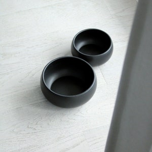 Food bowl drinking bowl MOLLY dog feeding bowl black image 2