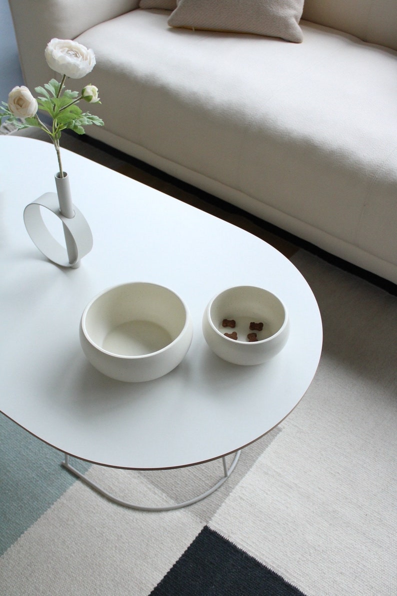 PATKAW Keramik-Futternapf Für Hamster - Dreiecks-Design, Weiß