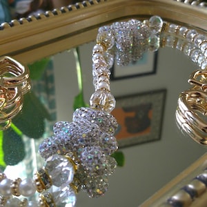 Rhinestone Teddy Bear Bag Chain | Handbag Accessories | Purse Jewelry | Bag Charms