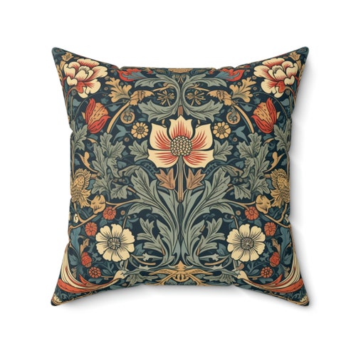 Arts and Crafts Motifs | Cottagecore, Forestcore, William Morris Pillow, William Morris Cushion, INSERT INCLUDED