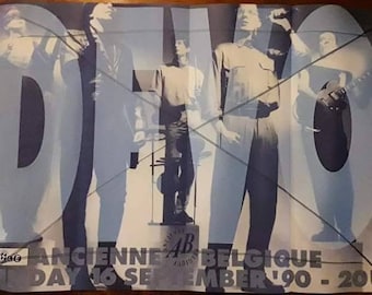 Original vintage Devo Concert Poster. Double sided