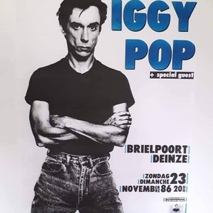 Iggy Pop concert poster