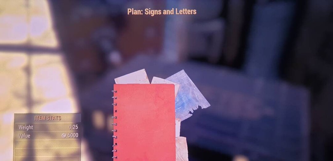 Fallout 76 Ps4 Plan Signs and Letters Etsy