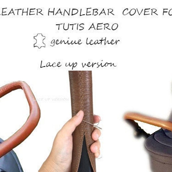 Tutis Aero stroller leather handle cover