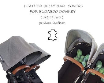 Bugaboo Donkey stroller safety bar leather covers