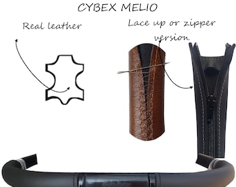 Cybex Melio stroller leather push handle cover real leather