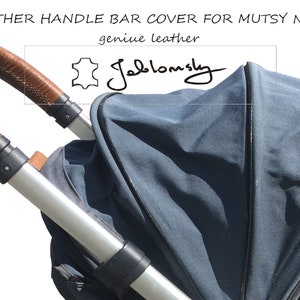 Mutsy Nexo Kinderwagen Leder Schiebegriffbezug Echtleder Schnürversion Kinderwagengriff griffschoner