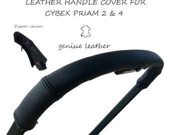 Cybex Priam 2 priam4 e-priam stroller leather push handle cover new version zipper closing geniue leather