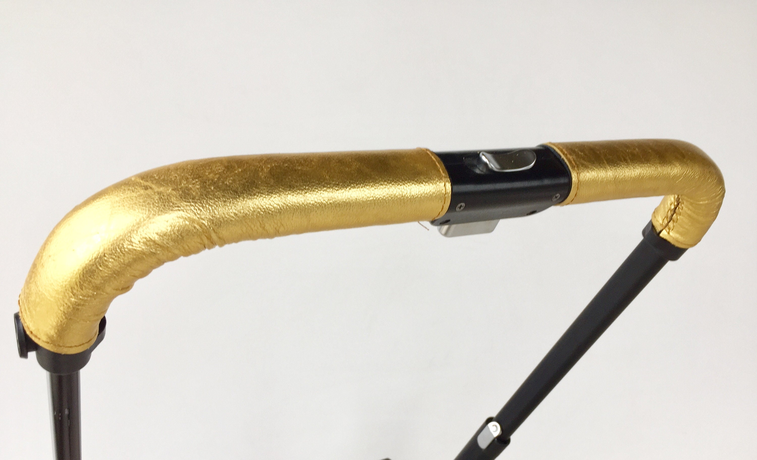 poignée poussette bébé, accessoires poussette en cuir PU anti-poussière avec fermeture éclair – Housse protection en cuir pour la plupart des poussettes Samuliy