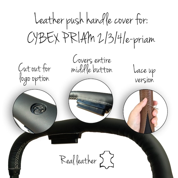 Cybex Priam 2 / Priam 3 / Priam 4 / E-priam Stroller Leather Push Handle  Cover Real Leather Lace up Closing - Etsy