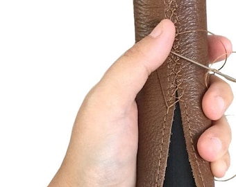 Custom geniue leather handle cover  for stroller & pram push handle
