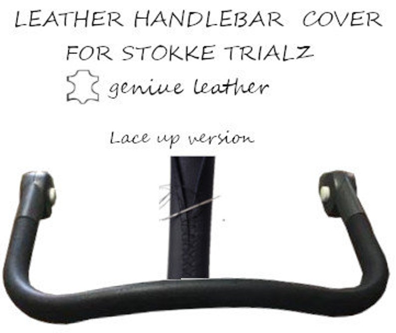 Stokke Trialz stroller leather handle cover image 1