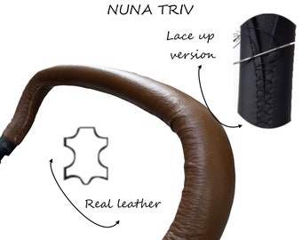 Geniue leather push handle cover for Nuna Triv stroller