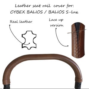 Cybex Balios / Balios S lux Kinderwagen Sicherheitsbügel / Sitzbarriere Lederbezug Echtleder