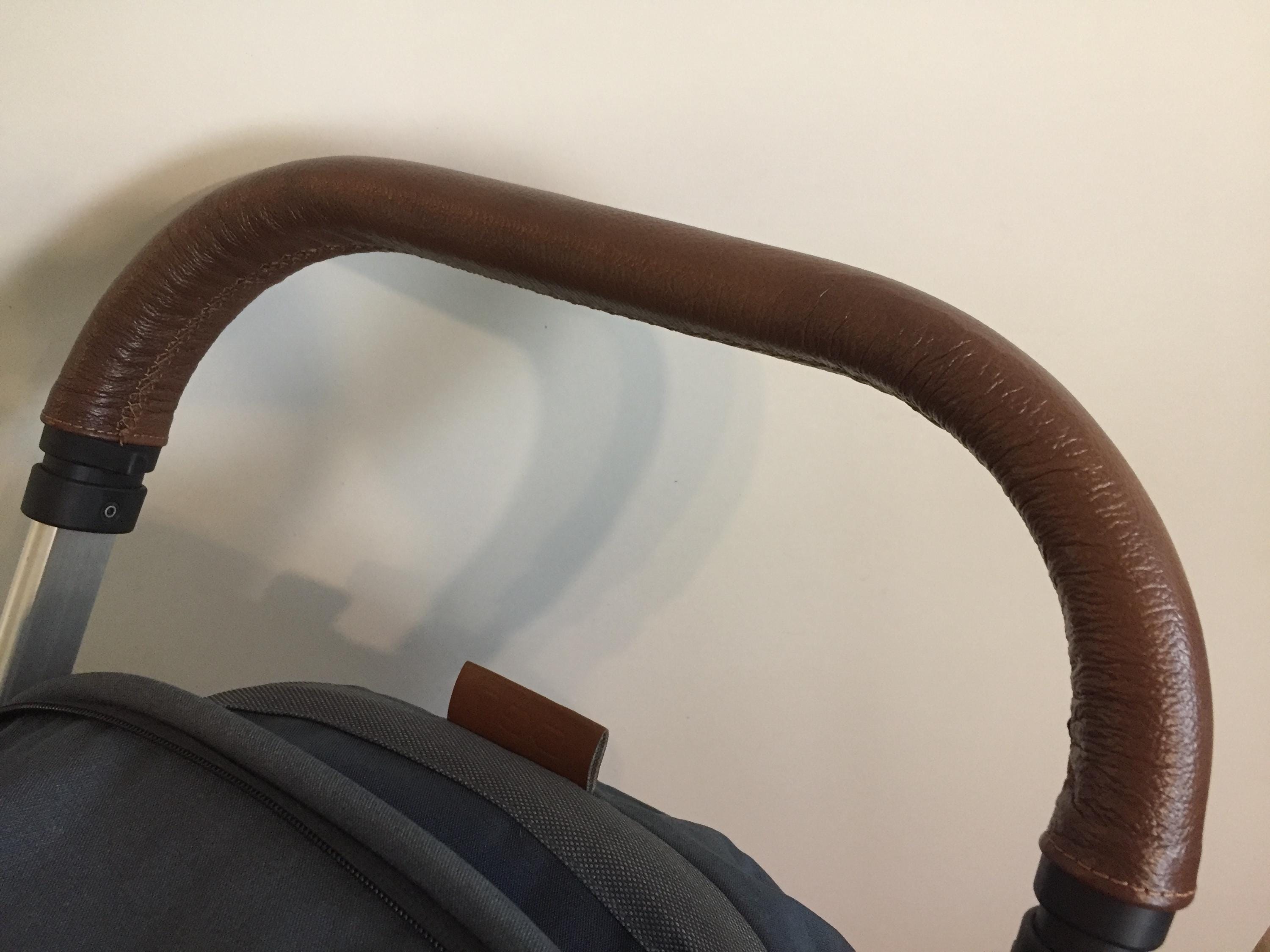 Mutsy Nexo ベビーカー レザー プッシュハンドル カバー 本革 レース 