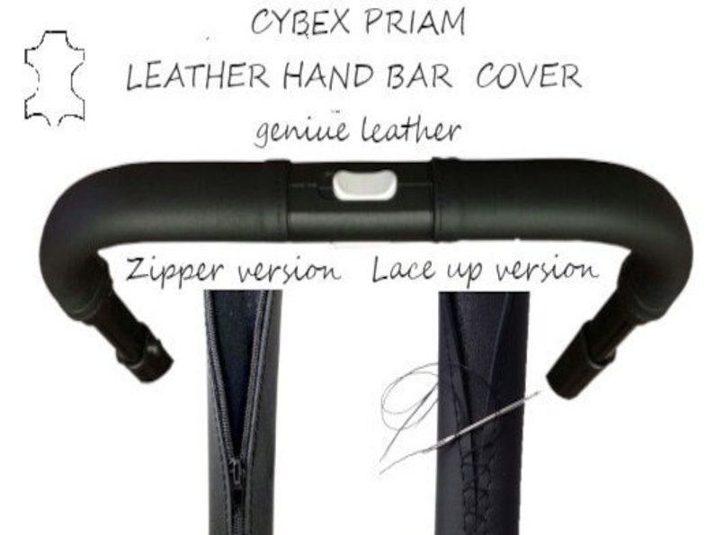 Cybex Priam stroller leather handle covers image 1