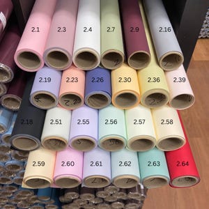 Papier d'emballage de style coréen imperméable épais pour bouquets de fleurs et cadeaux 15 mètres