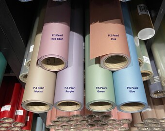 Wrapping Paper Korean Style Flower Wrap Pearl Colors - 15 Yards