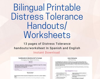 Bilingual Distress Tolerance Handouts and Worksheets