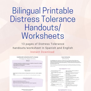 Bilingual Distress Tolerance Handouts and Worksheets