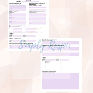 May include: A printable safety plan form in Spanish with sections for personal information, warning signs, coping skills, people to contact for support, and crisis resources. The form includes sections for "Se&ntilde;ales de advertencia" (warning signs), "Habilidades de afrontamiento para practicar" (coping skills to practice), "Personas a las que puedo contactar para pedir apoyo" (people to contact for support), and "Centro de crisis a hospital m&aacute;s cercano" (crisis center or nearest hospital).