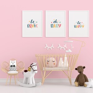 Cute nursery wall art - triple pack